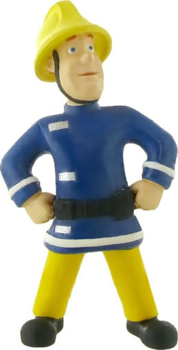 Picture of FIREMAN SAM WITH HELMET 8CM
